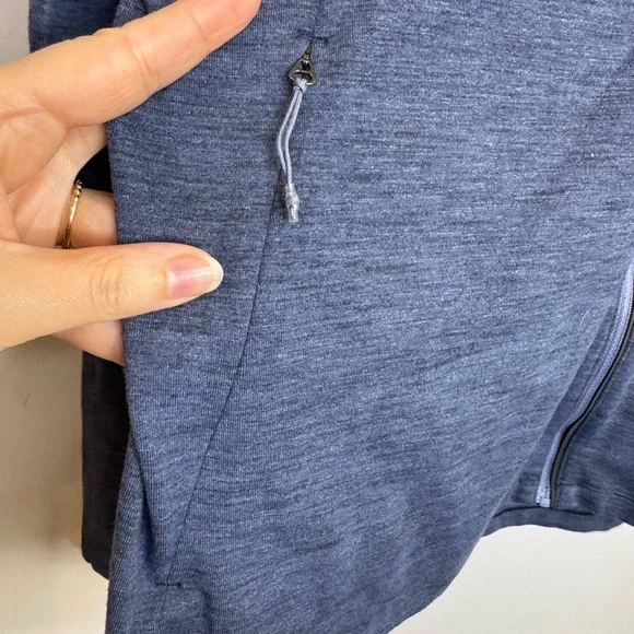 Lululemon Surge Warm Full Zip size medium light activewear sport running hood - Picture 5 of 7